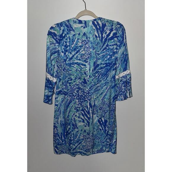 Lily Pulitzer Women’s Hollie Tunic Dress Blue Size XXS - Picture 3 of 4